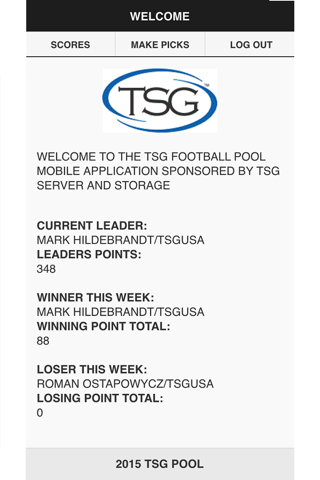 TSG Football Pool screenshot 3