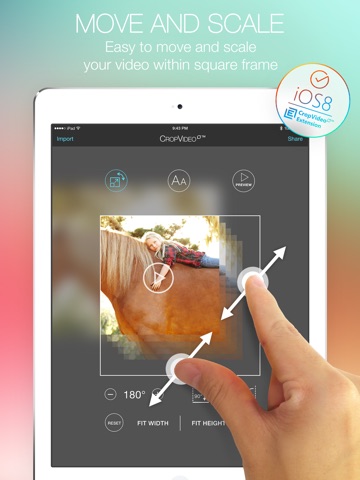 Crop Video Square PRO - Video Editor for Pinch Zoom Adjust Resize and Crop Your Movie Clip Into Square or Rectangle Size for Instagram screenshot 2