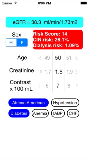 Contrast Nephropathy Risk Calculator(圖2)-速報App