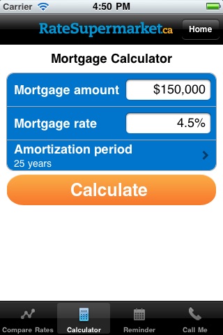 RateSupermarket.ca Compare Mortgage Rates screenshot 4