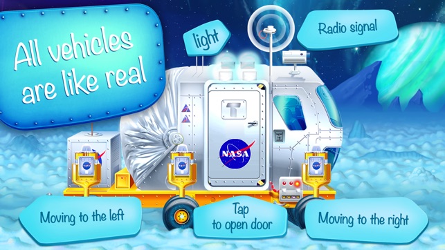 Tiny space vehicles: cosmic cars for kids(圖2)-速報App