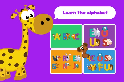 Animals alphabet and letters puzzle cartoon Jigsaw Game for toddlers and preschoolers screenshot 3