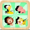 Animals Shadow Zoo Match