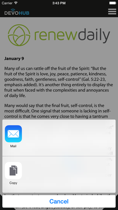How to cancel & delete DevoHub: Daily Devotions from iphone & ipad 4