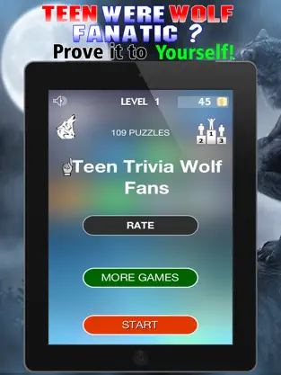 Screenshot 1 Trivia for Teen were Wolf Fans – The Cool Vampire iphone