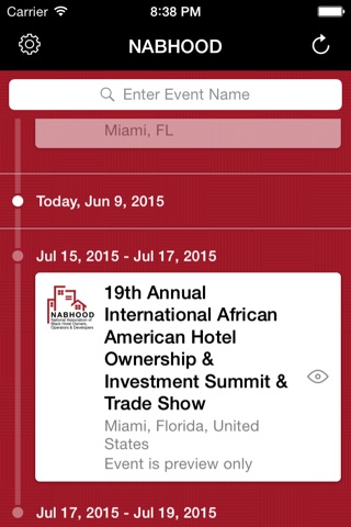 NABHOOD Events App screenshot 2
