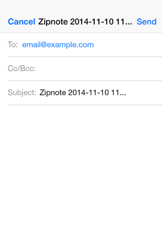 Zipnote - The Fastest Way To Email Yourself screenshot 3