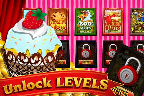 Slots Fancy Sweet Cupcake - Lucky Games to Free Jackpot Casino Vegas screenshot 4