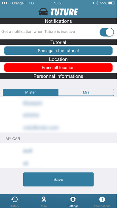 Tuture - Find your car automatically with no accessories Screenshot 3