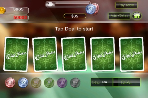 Ace Wild Deluxe Video Poker - Good Texas gambling card game screenshot 2