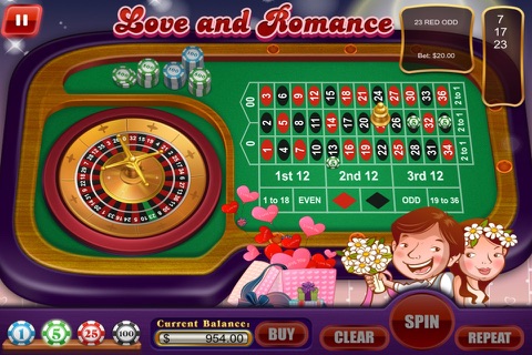 Amazing Happy Valentine's Day Love & Romance Casino - Spin Lucky Roulette Wheel Pro screenshot 2