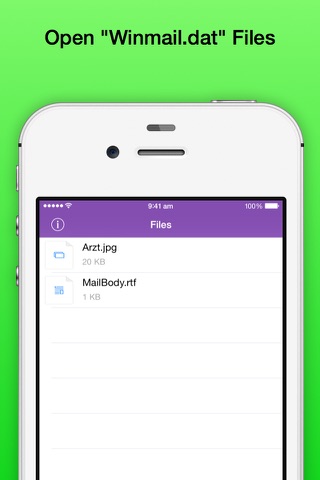 Winmail DAT File Viewer Pro - Open winmail.dat TNEF-encoded Outlook files on iPhone and iPad screenshot 2