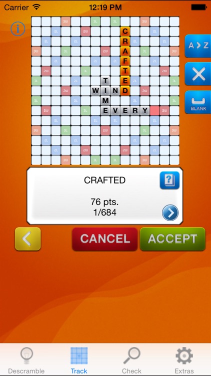 Descrambler - unofficial word game solver for SCRABBLE®, Words with Friends and Wordfeud crossword games