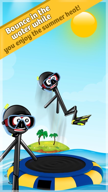 Stickman Water Trampoline FREE - Flipping Summer!