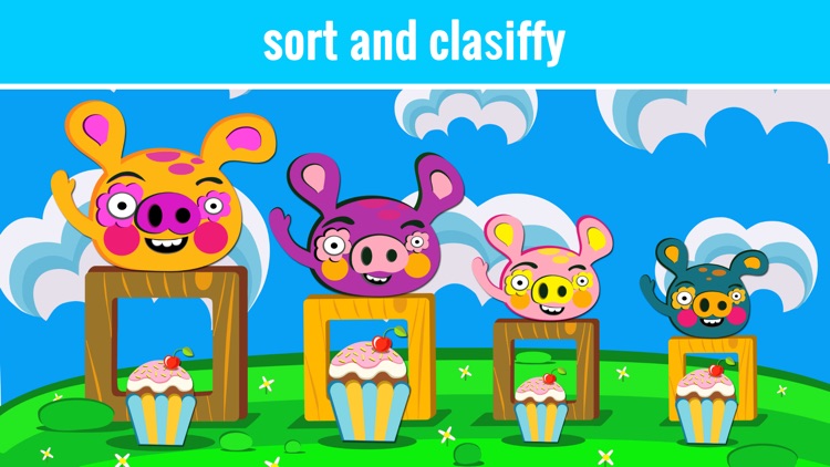 Sort and match: educational game with sorting and matching for kids and toddlers free