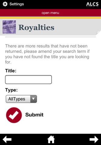 ALCS for Authors screenshot 3