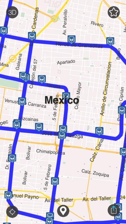 Mexico - Offline Map & City Guide (w/ metro!) screenshot-3