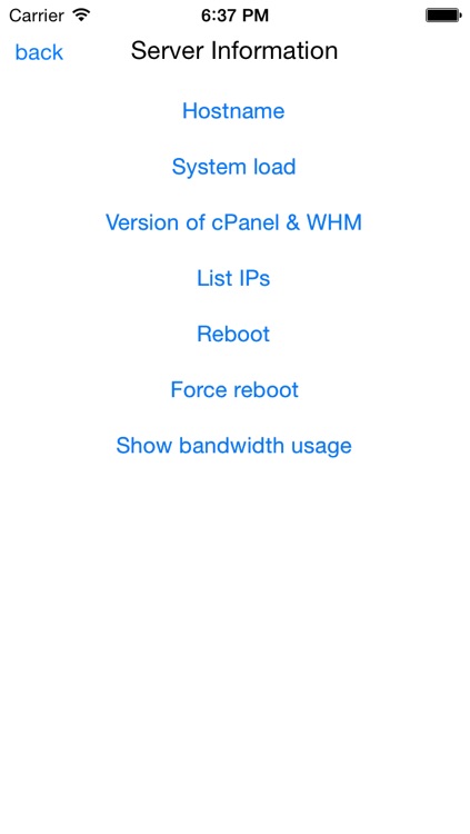 WHM Client for iPhone screenshot-3