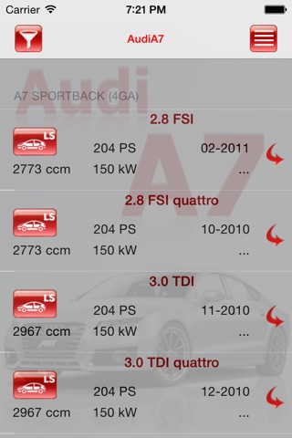 AutoParts Audi A7 screenshot 3
