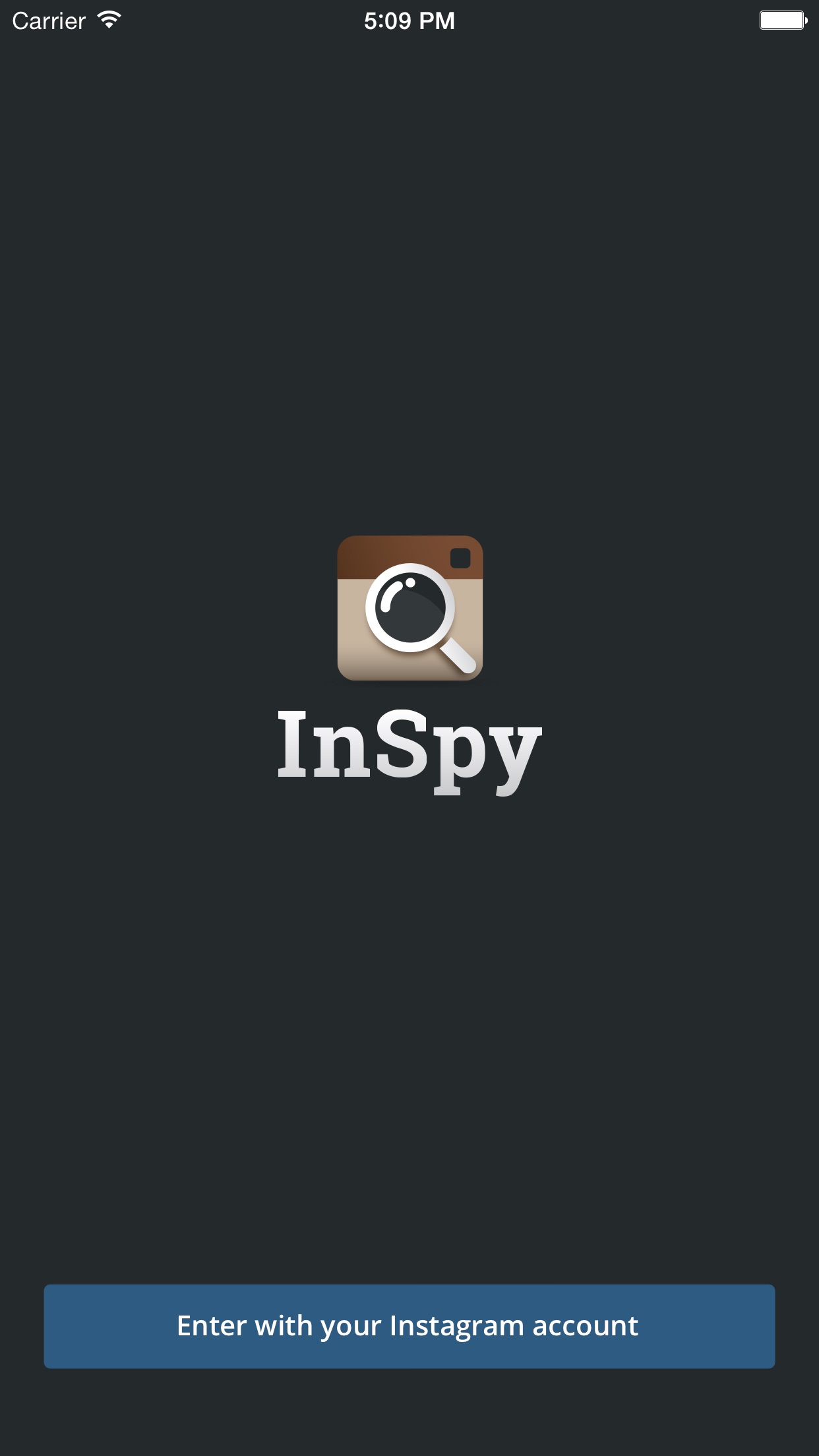 Screenshot do app InSpy