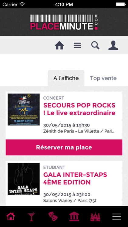 Placeminute : billet soirée, festival, concert, musée, théâtre ...