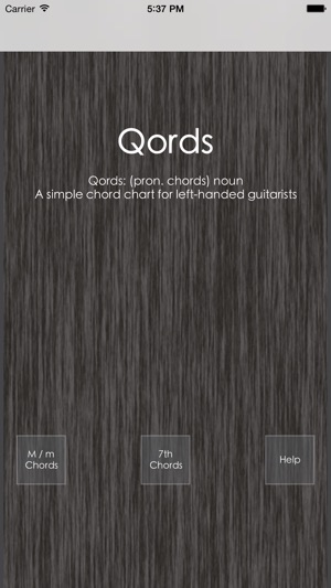 Qords: for lefties