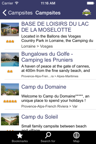 Camping Qualité Guide screenshot 2