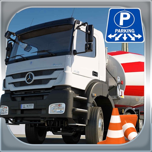 Cement Truck Parking 3D Simulator - Big Rig Construction Car Driving Test Game iOS App