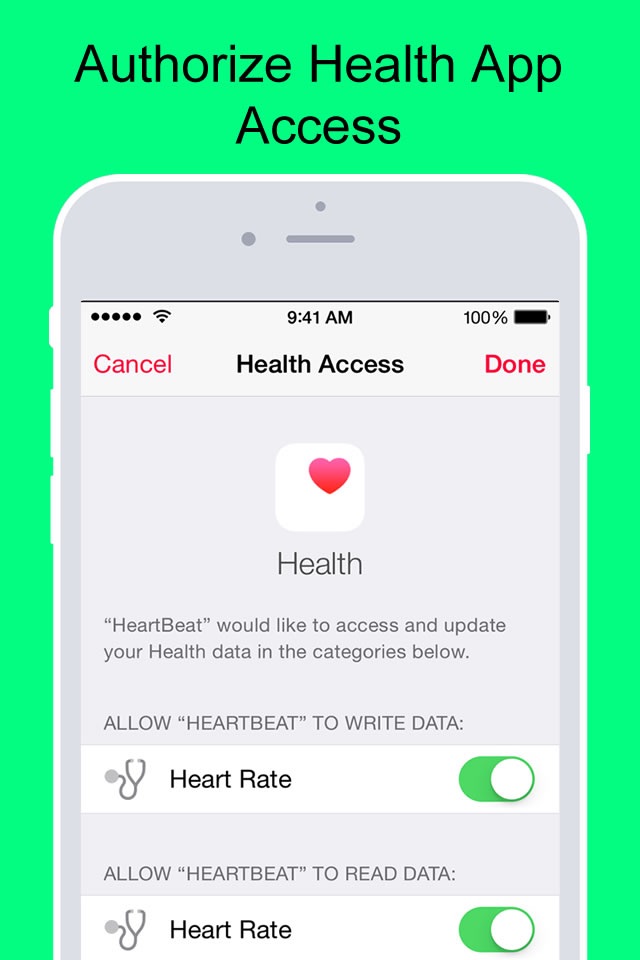 HeartBeat to Health App for Wahoo TICKR, Polar and Garmin screenshot 2