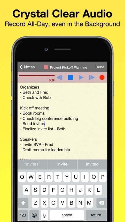 Audio Notebook Pocket: Sound Recorder and Notes