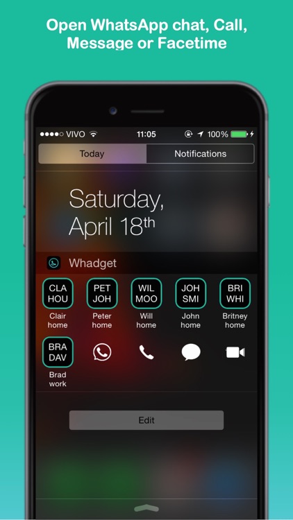 Shortcut for WhatsApp and more - Whadget