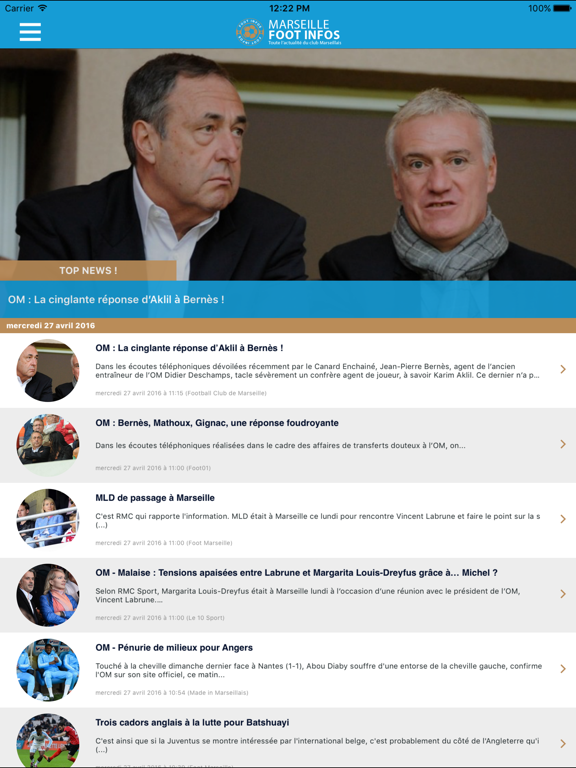 Screenshot #4 pour Marseille Foot Infos : toute l'actualité du club phoceen - OM édition