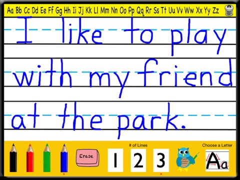 Teacher Says Handwriting-Tracing & Writing Letters for Preschool, Kindergarten and Elementary Children screenshot 3
