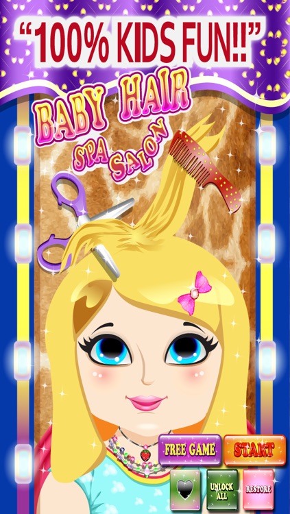 Baby Hair Saloon Makeover - cut, color, wash & create fun different hairstyles for princess free