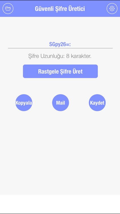 Güvenli Şifre Üretici