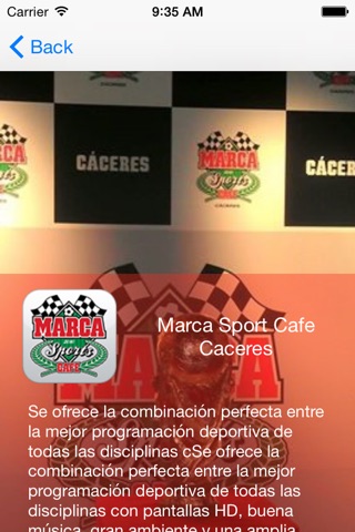 Cáceres Marca Sport Café screenshot 3