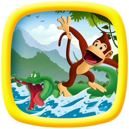 Monkey River Race - Fun Jungle Runner Game