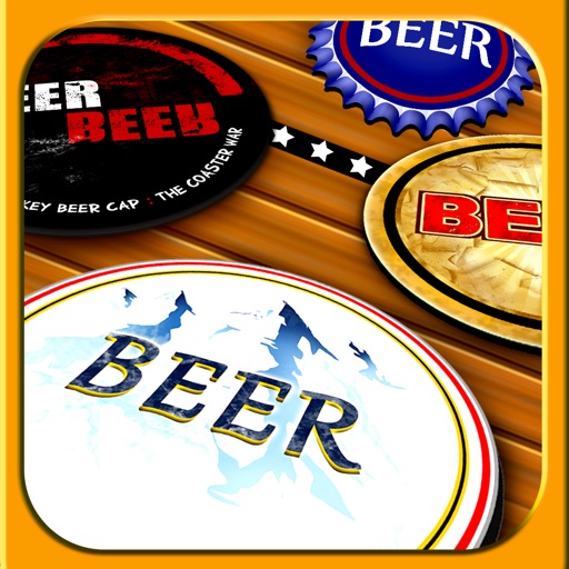 Bar Fight Air Hockey Beer Cap : The Coaster War - Gold Icon