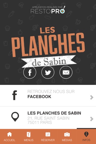 Les Planches de Sabin - Restaurant Paris screenshot 4