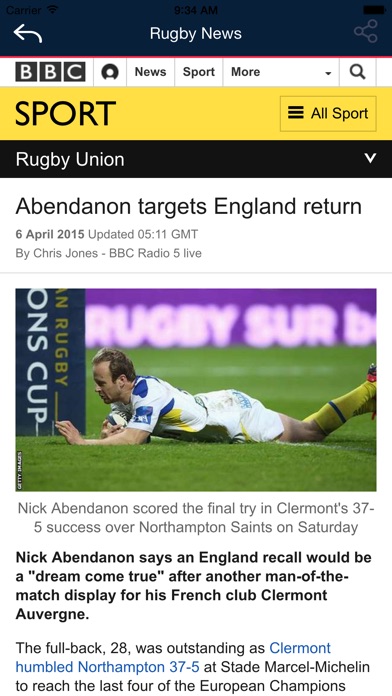 【图】Rugby News- Live Rugby sport, scores, informations and schedules(截图2)