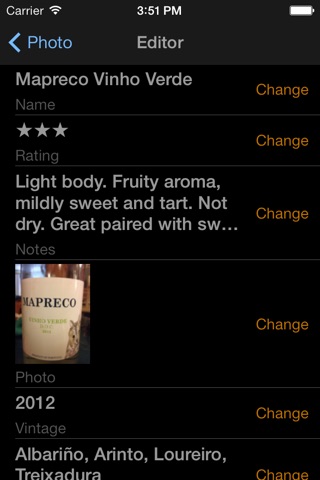 Fotovino - a wine diary, your wine tasting journal in pictures. screenshot 3