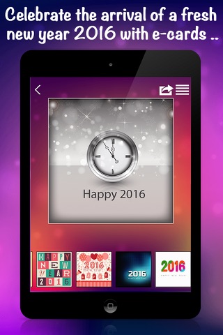 Happy New Year 2016 Cards & Greetings screenshot 3