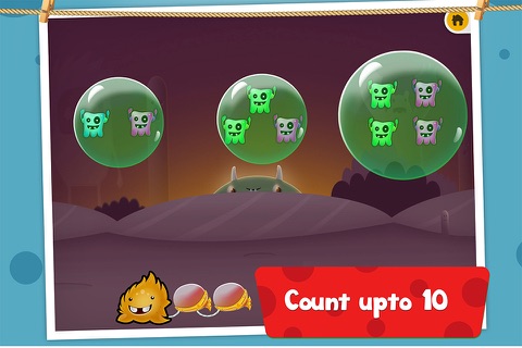 Learn Math Series : Wicked Monsters! , Teach Maths to 2 Year olds & Montessori FREE screenshot 2