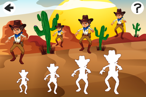 A Cowboy’s World: Sizing Game to Learn and Play for Children screenshot 4