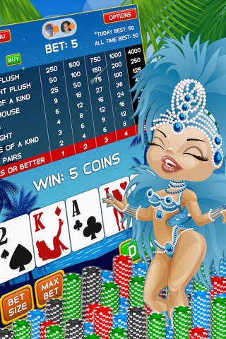 Caribbean Casino Video Poker LIVE - Free World Tournament Jackpot Bonus Card Game screenshot 3