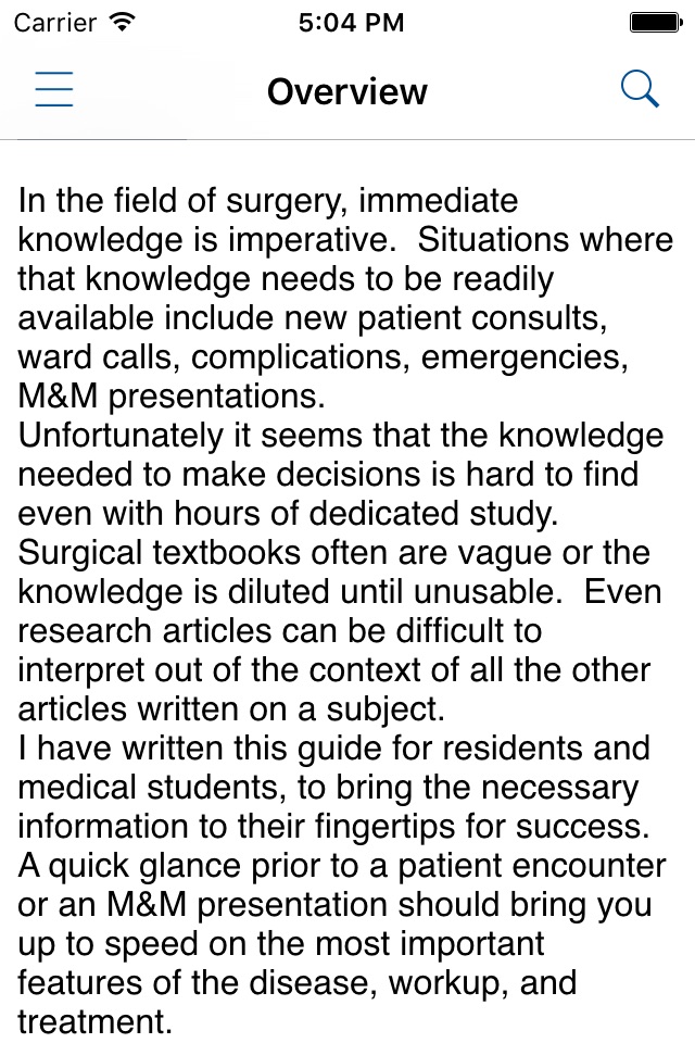 Surgeon's Brain : A General Surgery Reference Companion screenshot 2