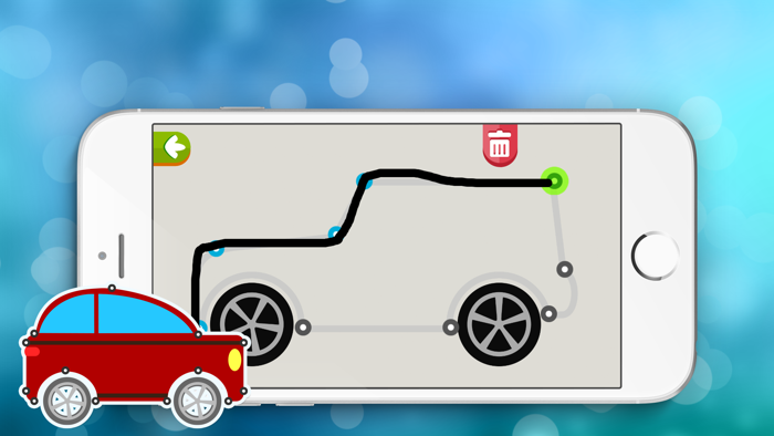 Punto Cars - kids connecting the dots to draw cars