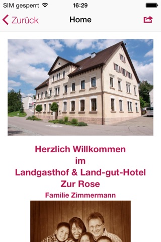 Landgasthof Zur Rose screenshot 2