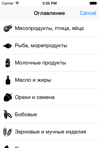 Продукты по группе крови screenshot 3