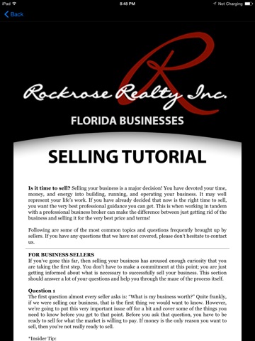 RockRose Realty Inc. Florida Businesses HD screenshot 2